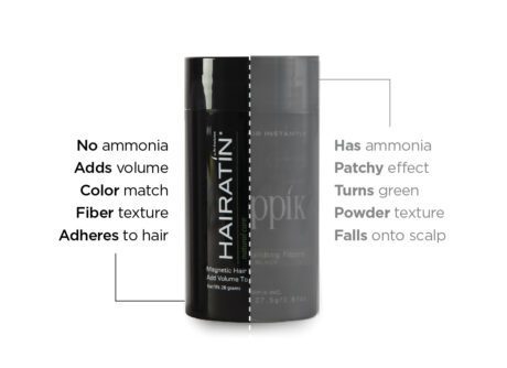 avoid ammonia hairatin toppik hair fibers 
